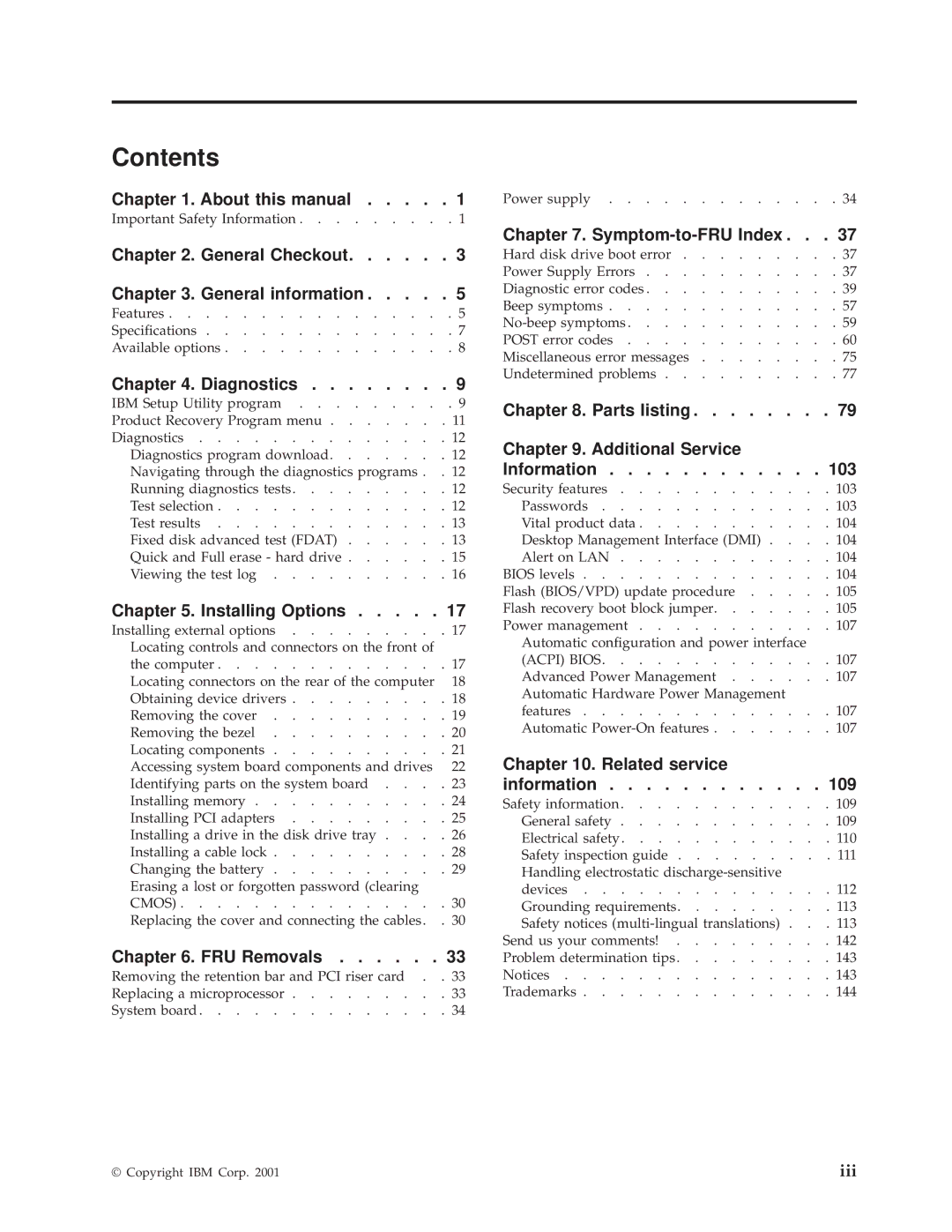 IBM 6826, 8319, 8317, 8318 manual Contents 