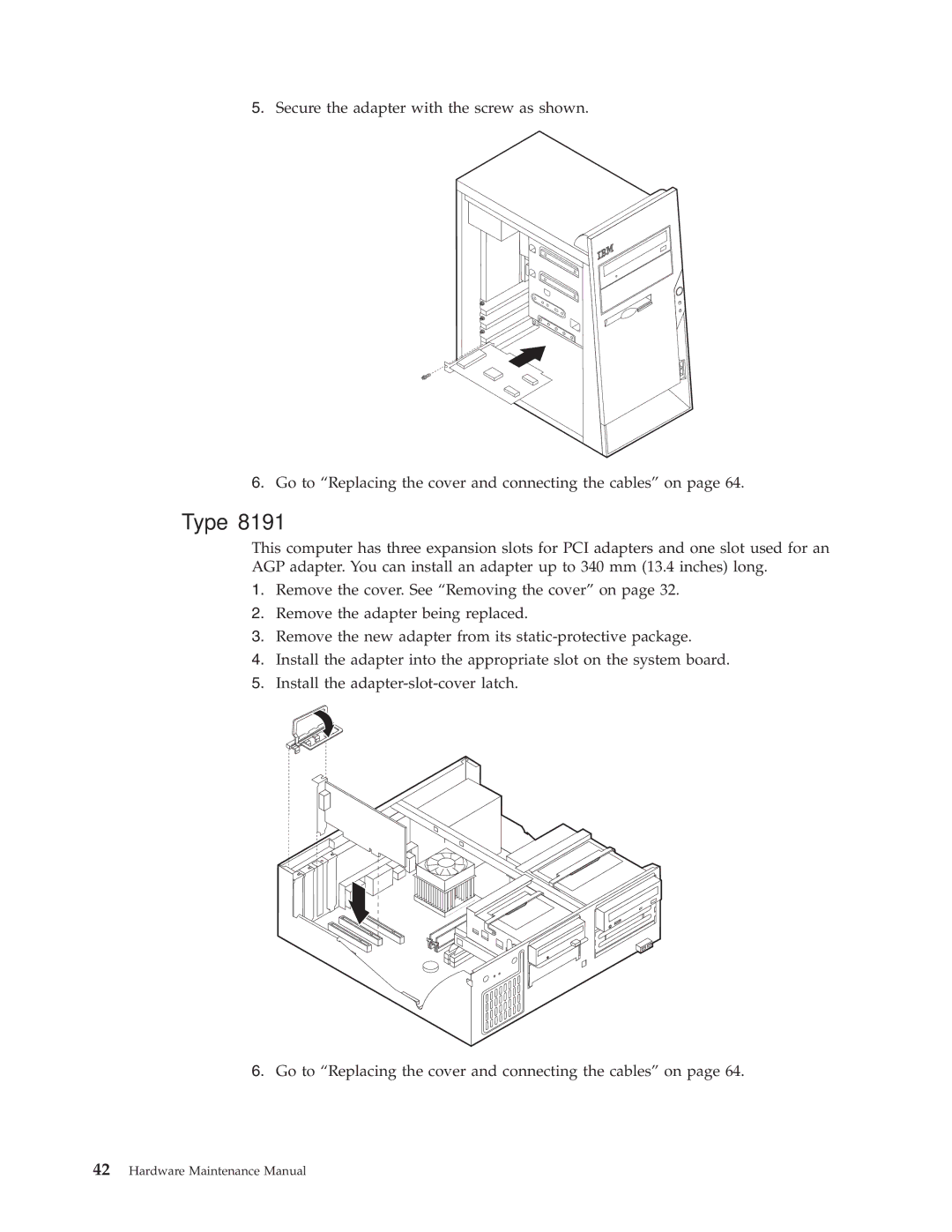 IBM 8434, 8316, 8199, 8198, 8191, 2296 manual Type 