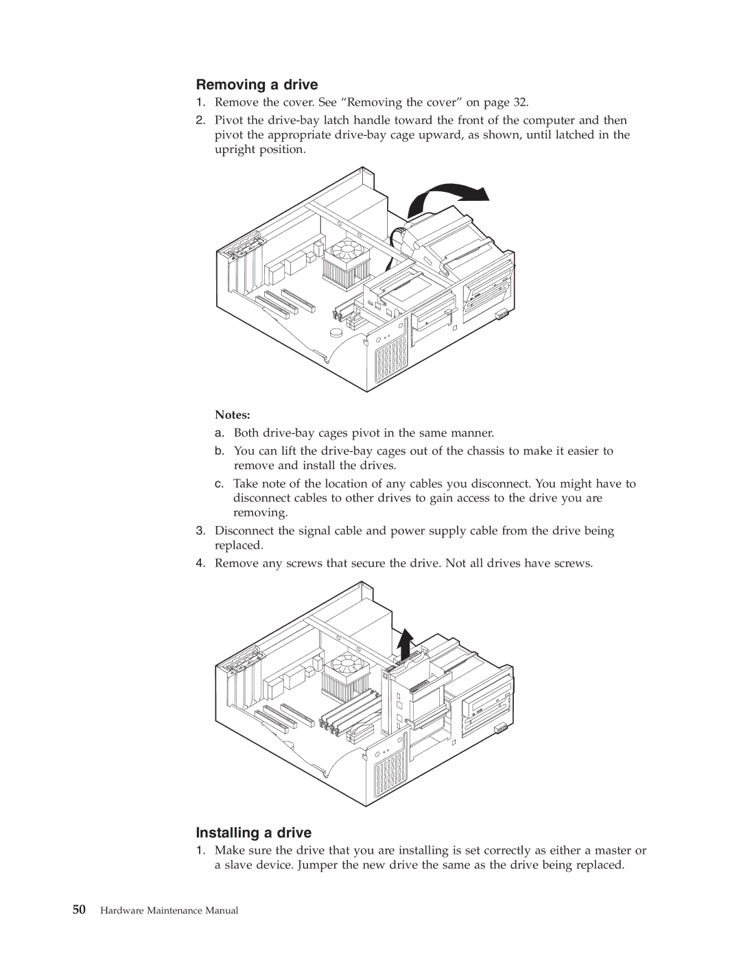 IBM 8199, 8434, 8316, 8198, 8191, 2296 manual Removing a drive 