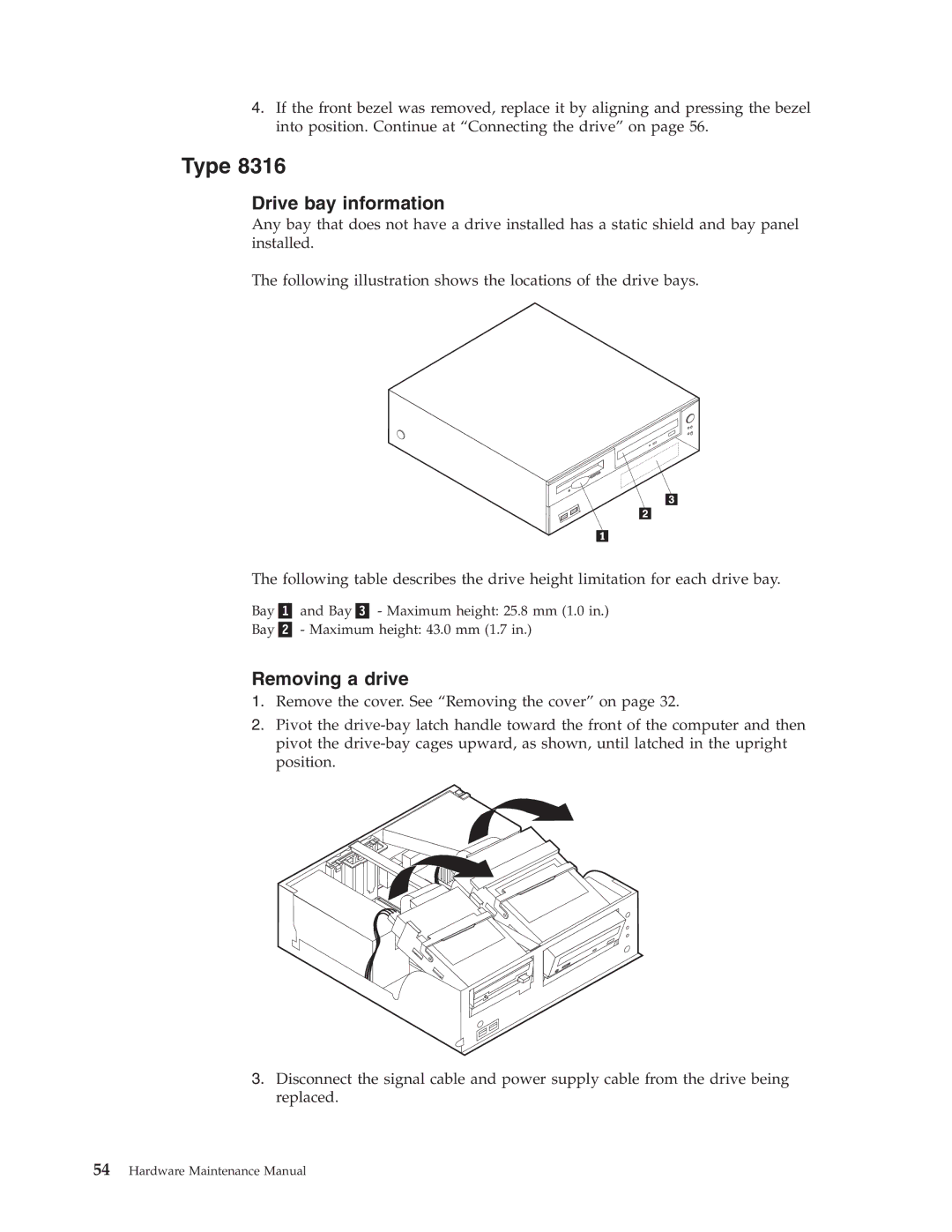 IBM 8434, 8316, 8199, 8198, 8191, 2296 manual Type 