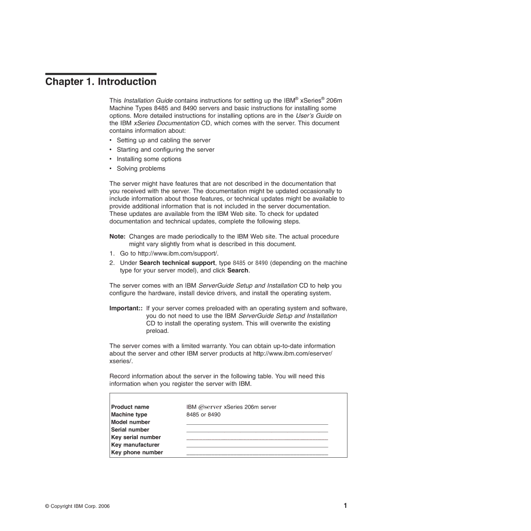 IBM 8490, 8485 manual Introduction 