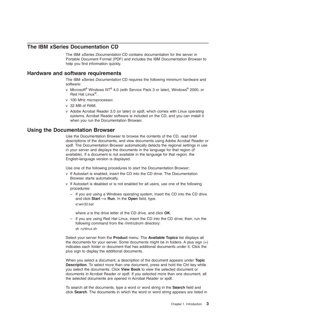 IBM 8490, 8485 manual Using the Documentation Browser 