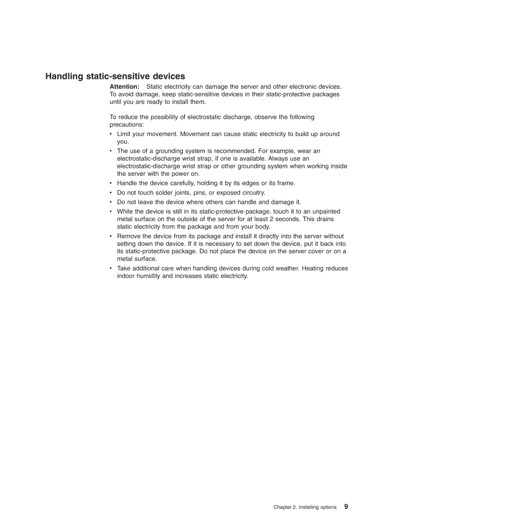 IBM 8490, 8485 manual Handling static-sensitive devices 