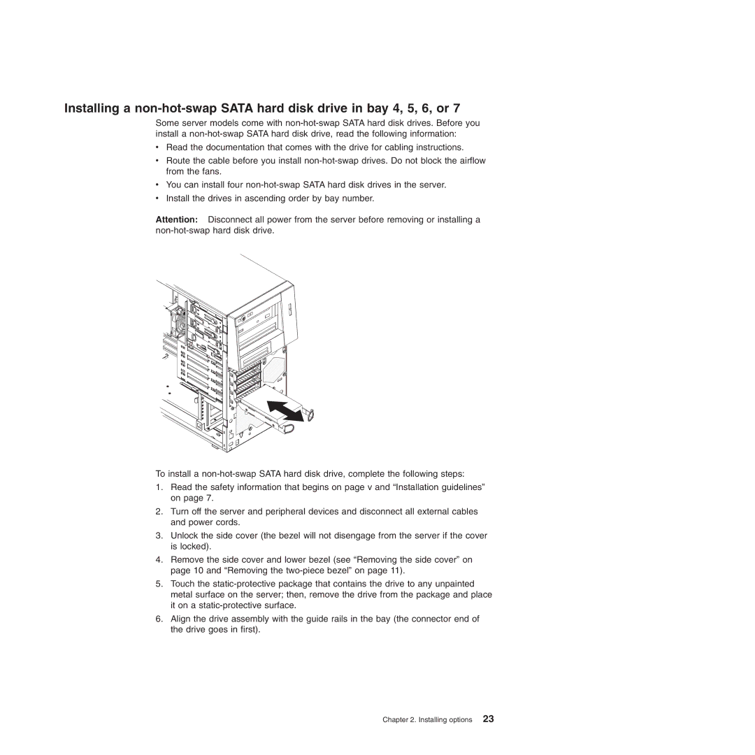 IBM 8490, 8485 manual Installing options 