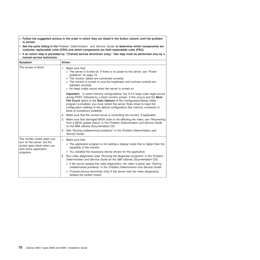 IBM 8485, 8490 manual On the IBM xSeries Documentation CD 