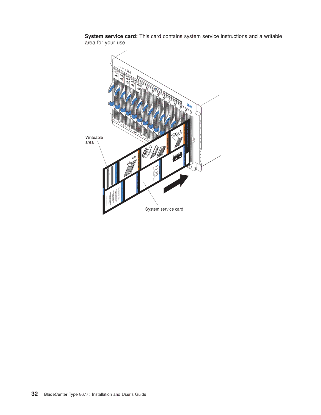 IBM 8677 manual Writeable area 