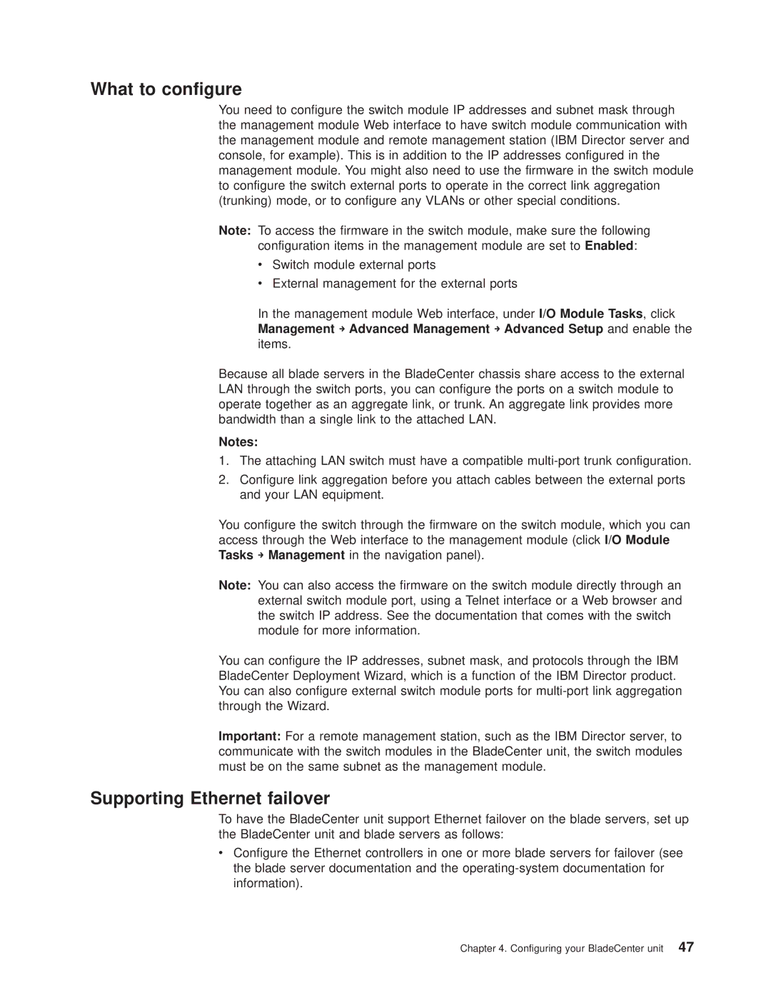 IBM 8677 manual What to configure, Supporting Ethernet failover 