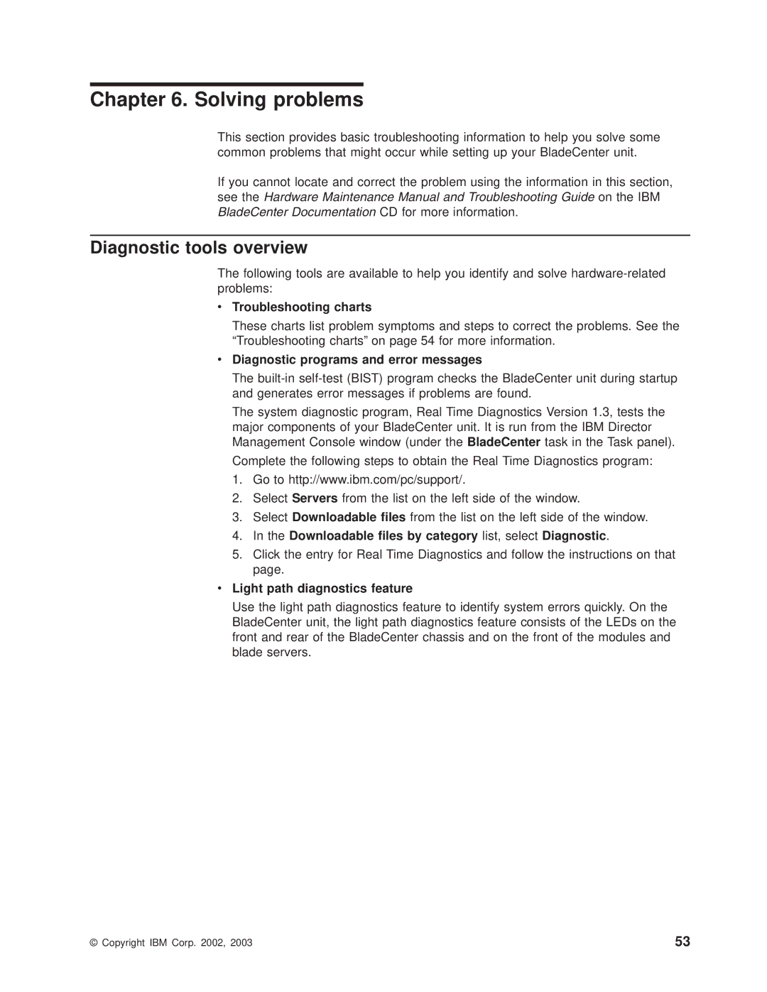 IBM 8677 manual Solving problems, Diagnostic tools overview 