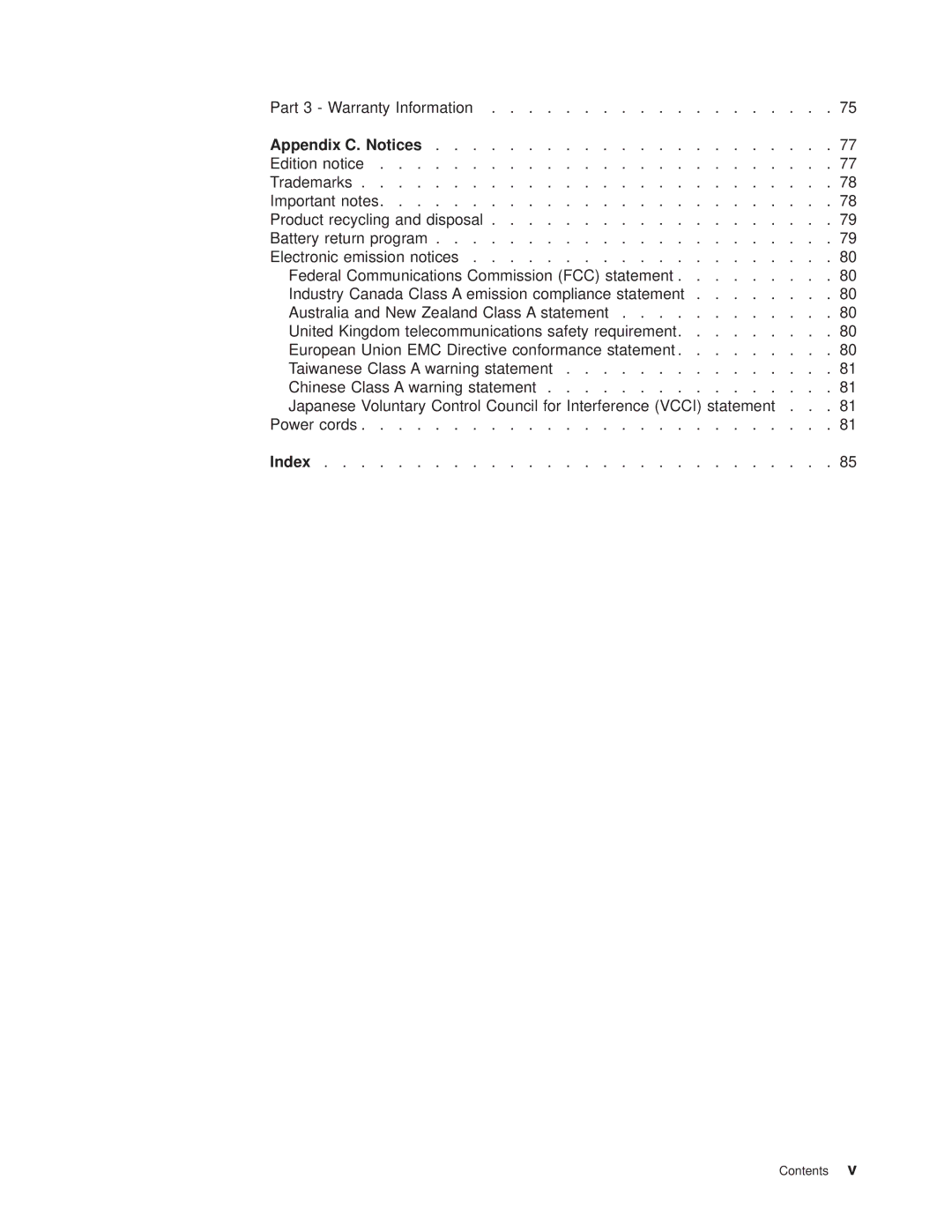 IBM 8677 manual Appendix C. Notices 