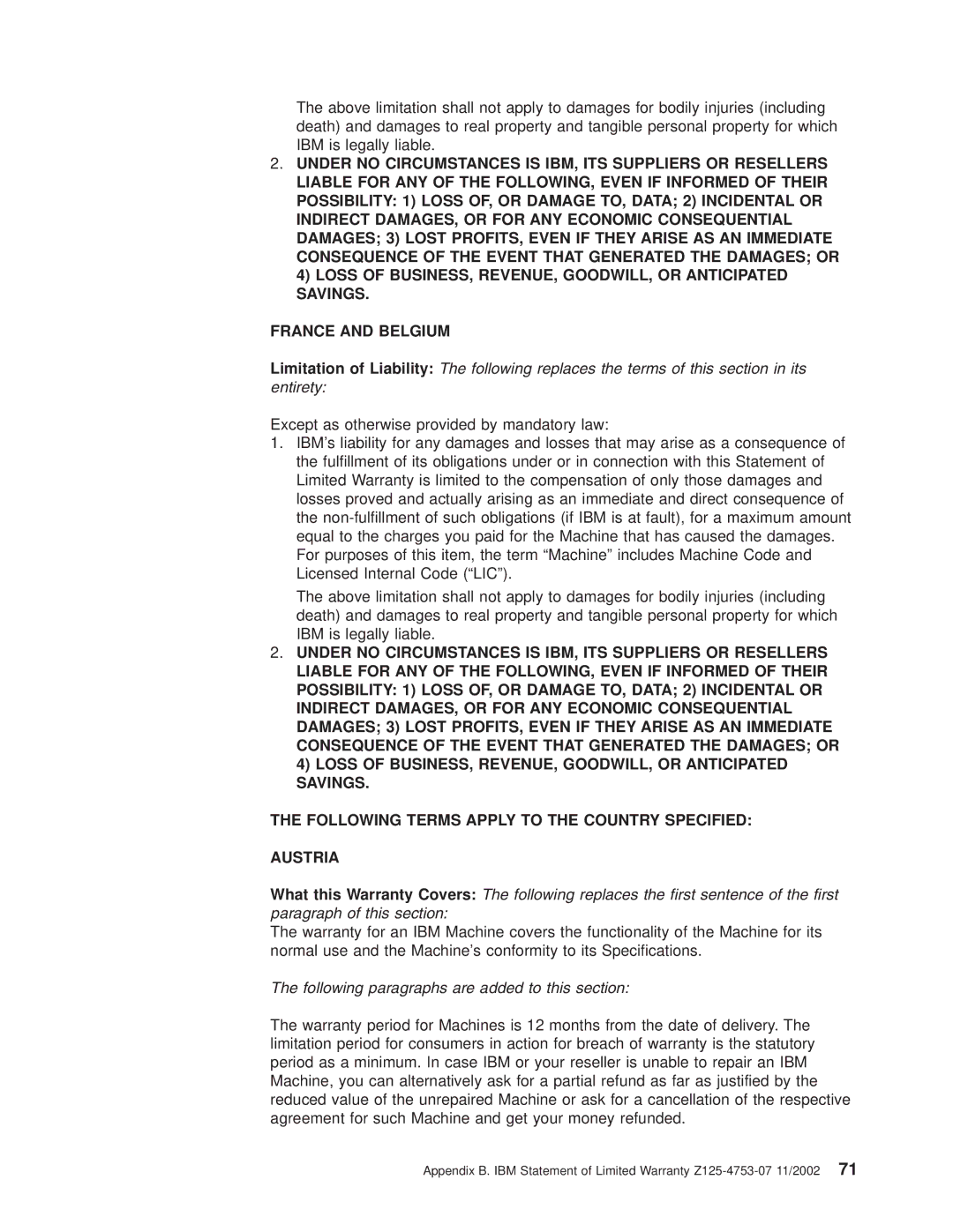 IBM 8677 manual Following paragraphs are added to this section 