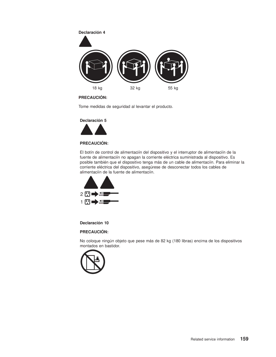 IBM 8682 manual Tome medidas de seguridad al levantar el producto 