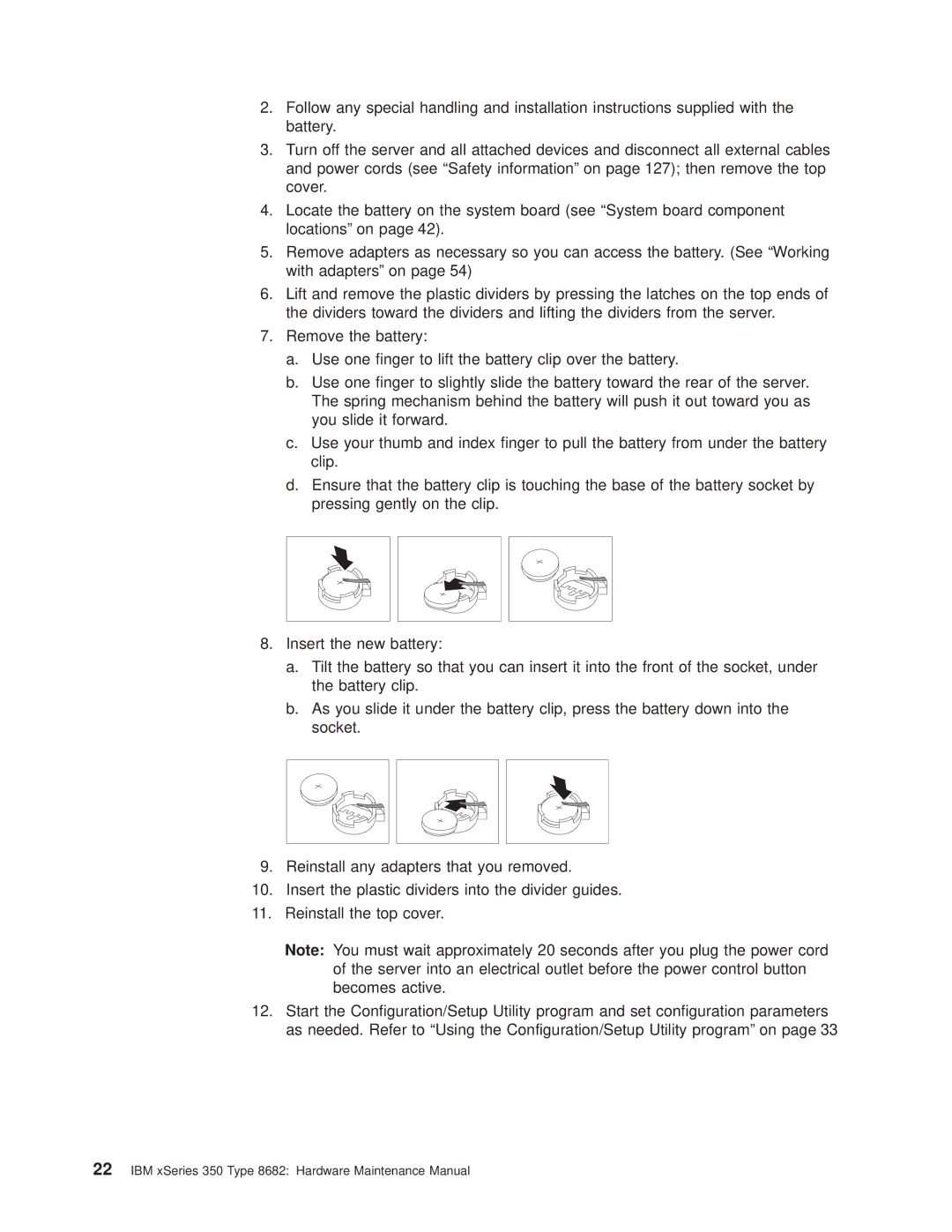 IBM manual IBM xSeries 350 Type 8682 Hardware Maintenance Manual 