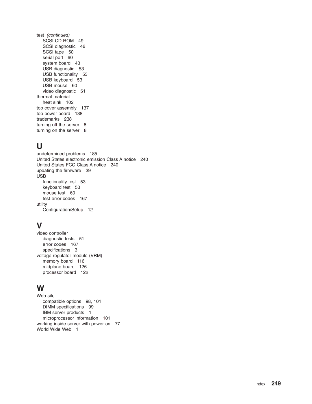 IBM 8688 manual Test 