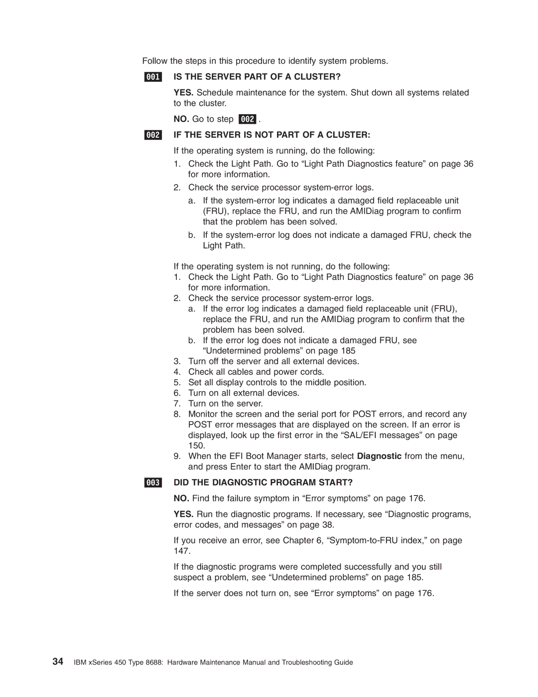 IBM 8688 manual 001 is the Server Part of a CLUSTER? 