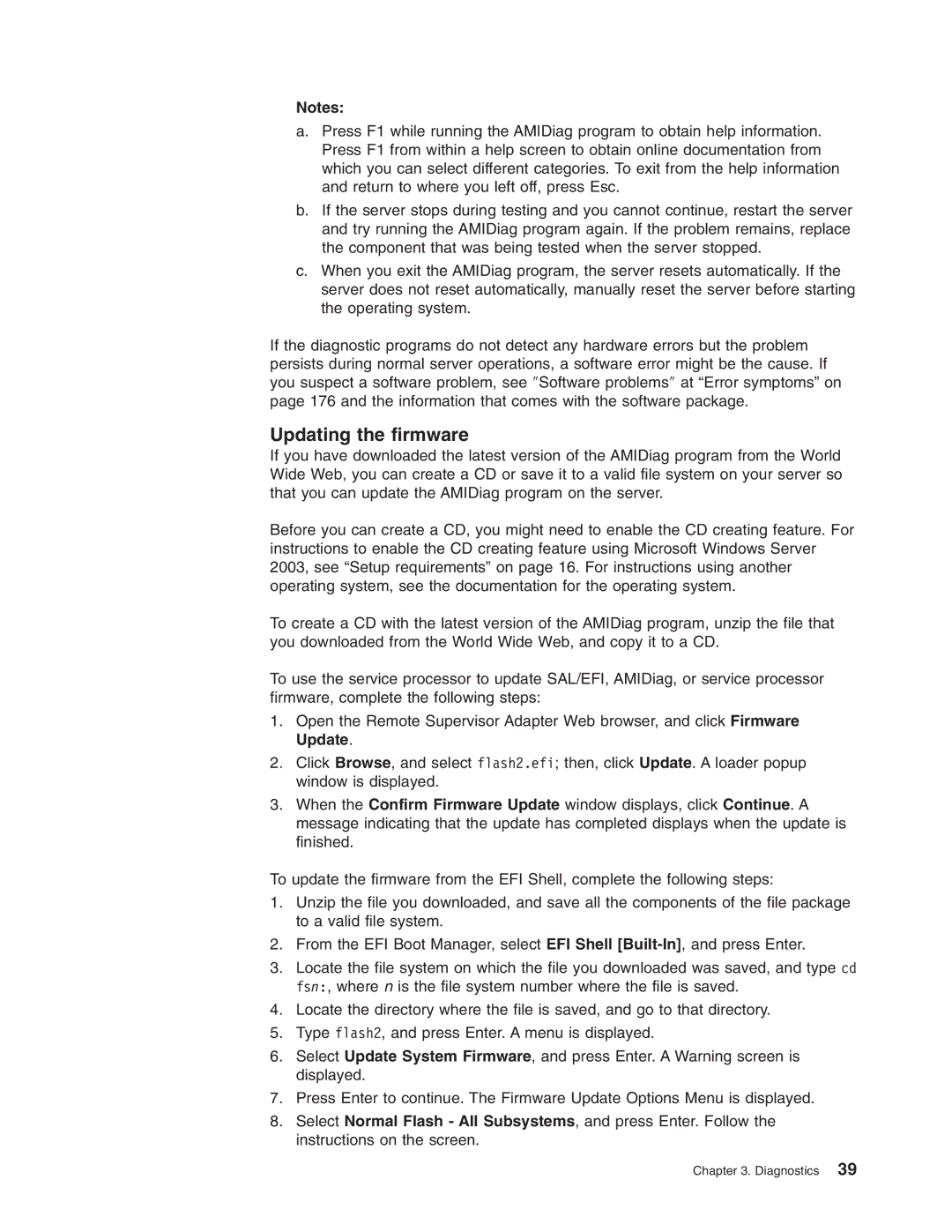 IBM 8688 manual Updating the firmware 