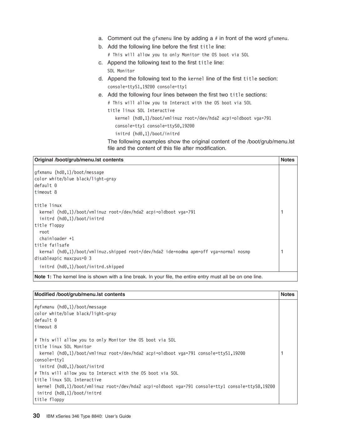 IBM 8840 manual Append the following text to the first title line 