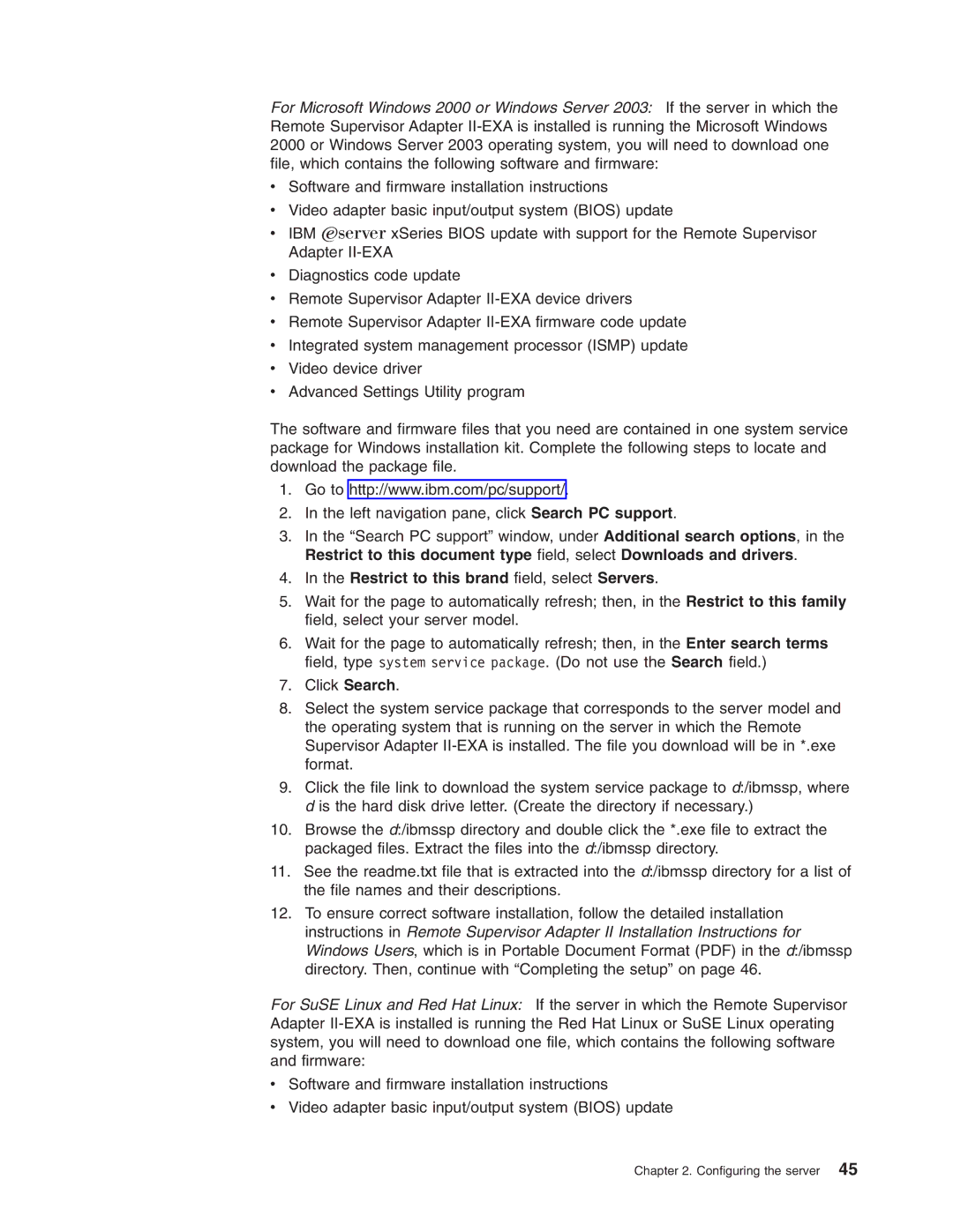 IBM 8870 manual Restrict to this brand field, select Servers 