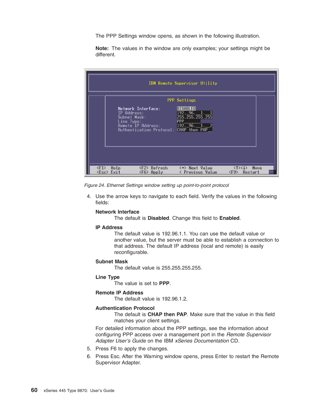 IBM 8870 manual Line Type, Remote IP Address, Authentication Protocol 