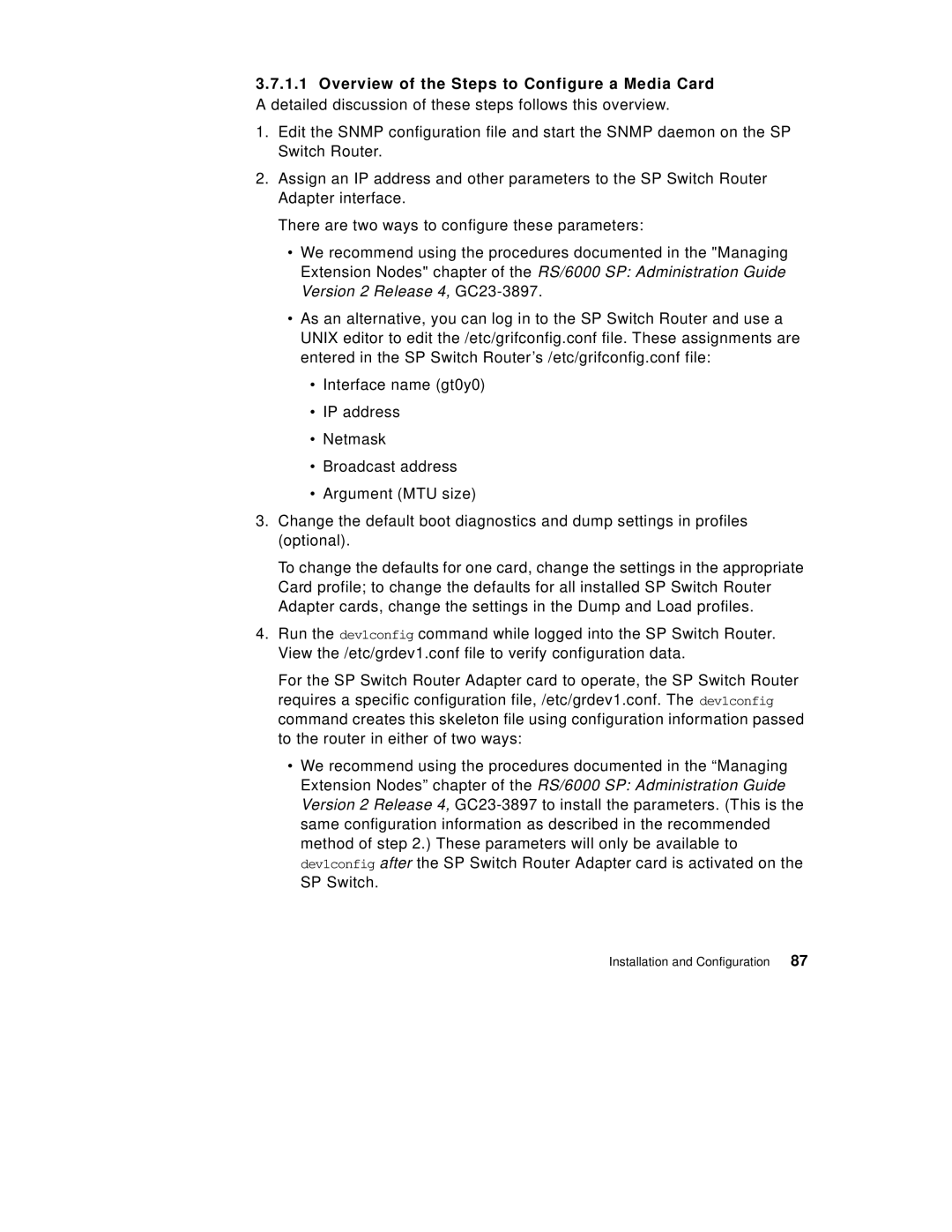 IBM 9077 manual Installation and Configuration 