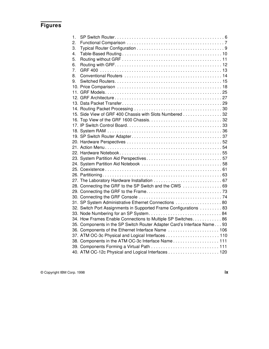 IBM 9077 manual Figures 