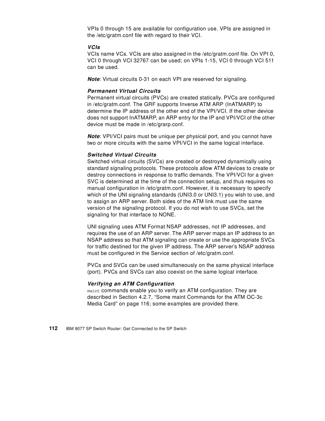 IBM 9077 manual VCIs 