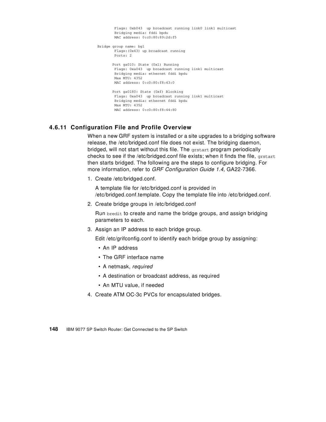 IBM 9077 manual Configuration File and Profile Overview 