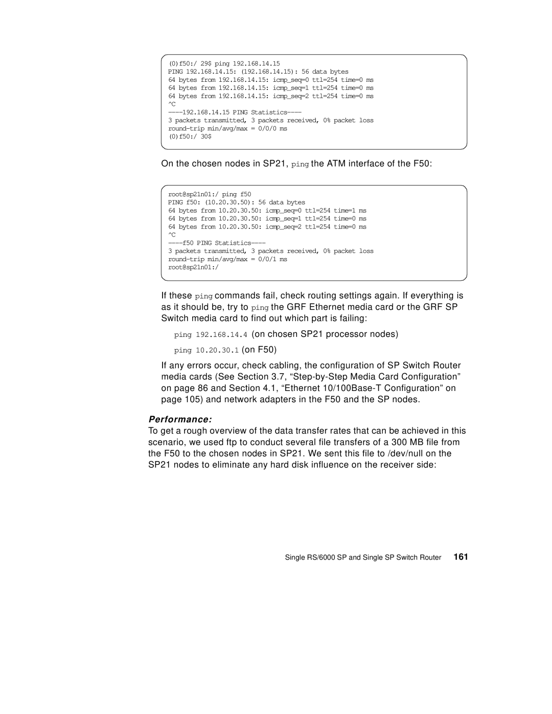 IBM 9077 manual Performance 