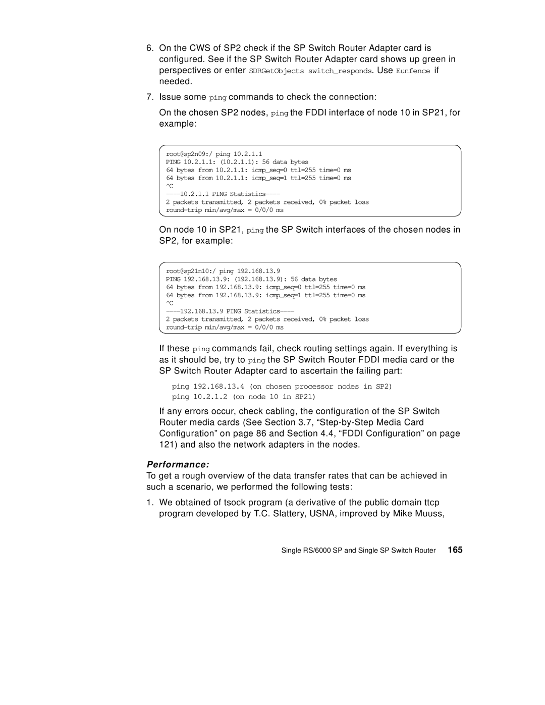 IBM 9077 manual Performance 