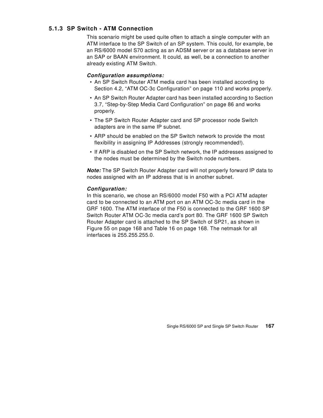 IBM 9077 manual SP Switch ATM Connection 