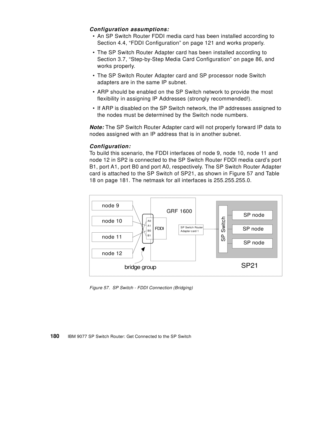 IBM 9077 manual Node SP node Bridge group 