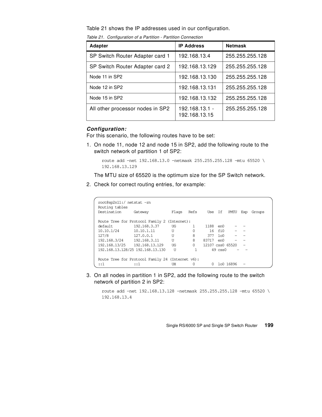 IBM 9077 manual Configuration of a Partition Partition Connection 