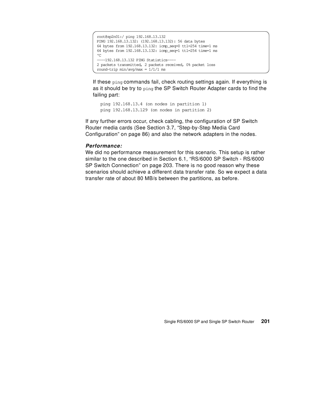 IBM 9077 manual Performance 