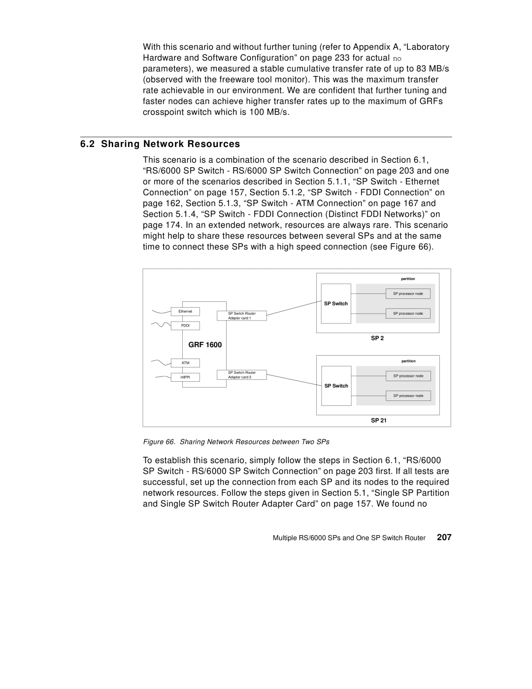 IBM 9077 manual Sharing Network Resources between Two SPs 