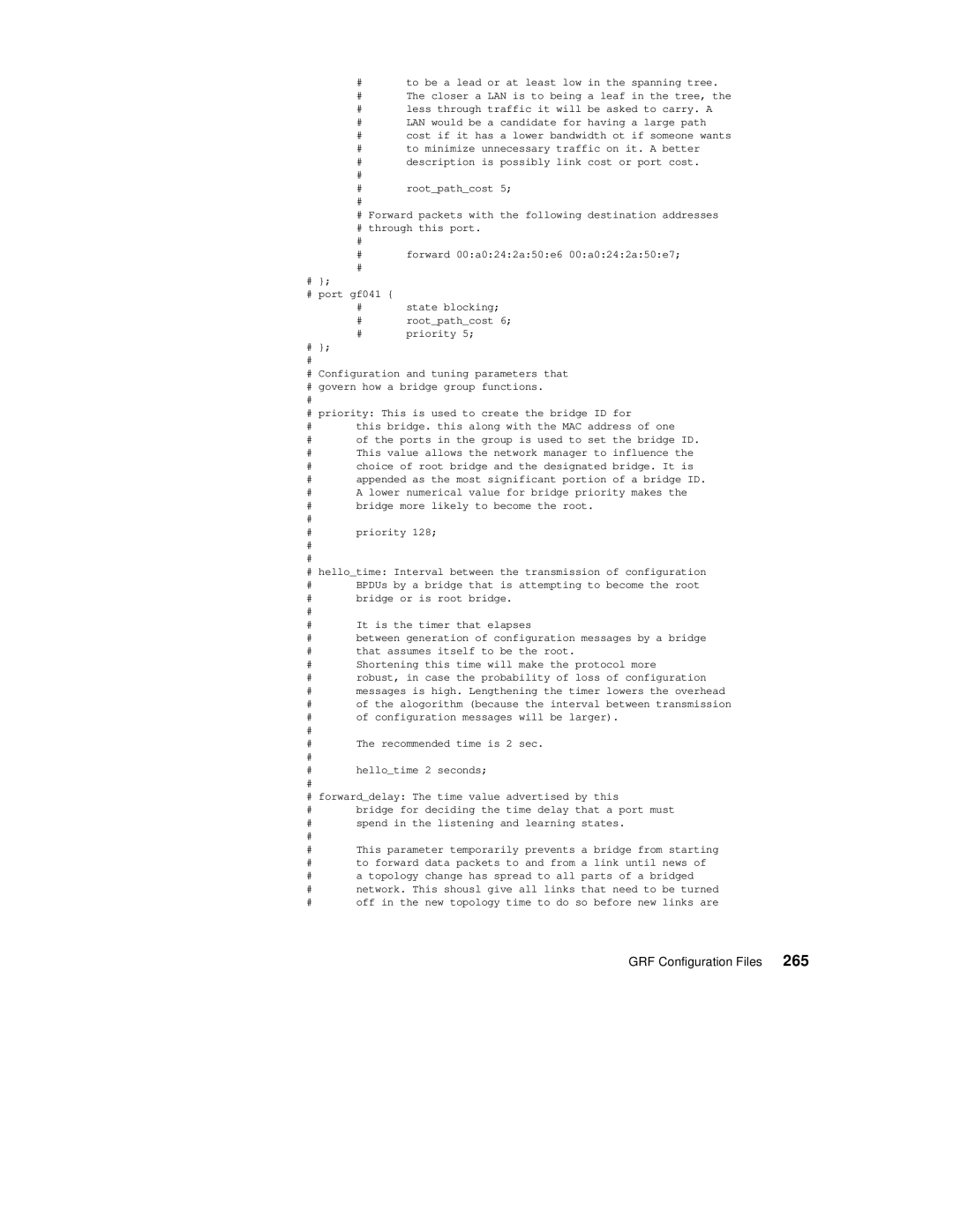 IBM 9077 manual GRF Configuration Files 