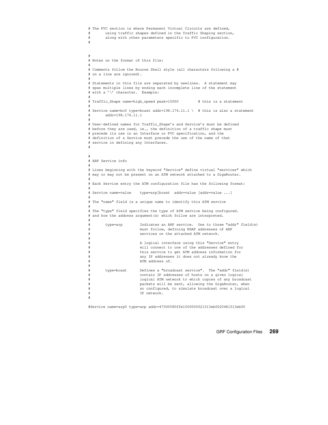 IBM 9077 manual GRF Configuration Files 