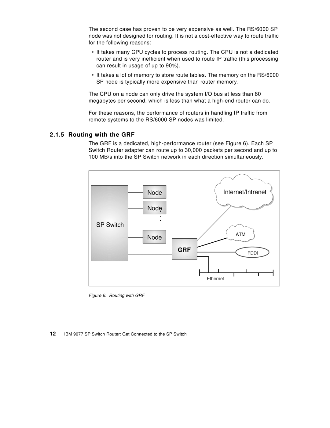 IBM 9077 manual Routing with the GRF, Routing with GRF 