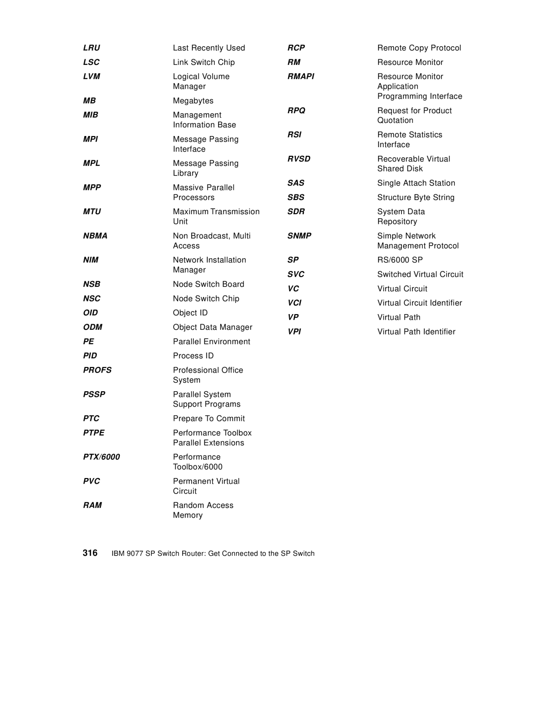 IBM 9077 manual Lru 