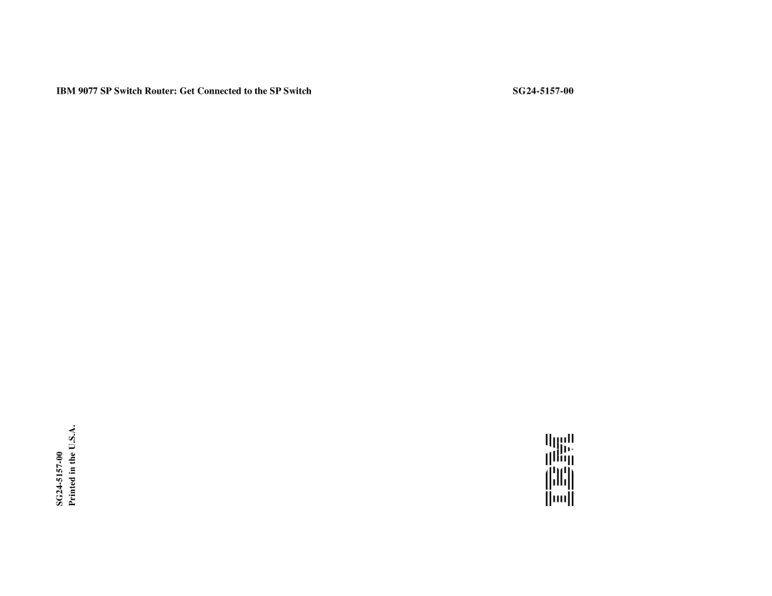 IBM 9077 manual SG24-5157-00 