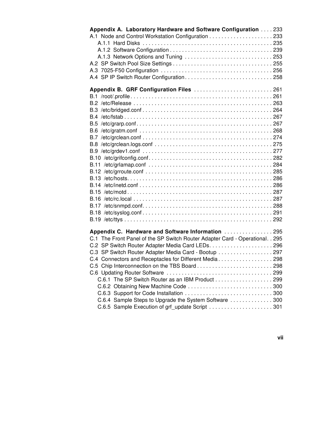 IBM 9077 manual Vii 