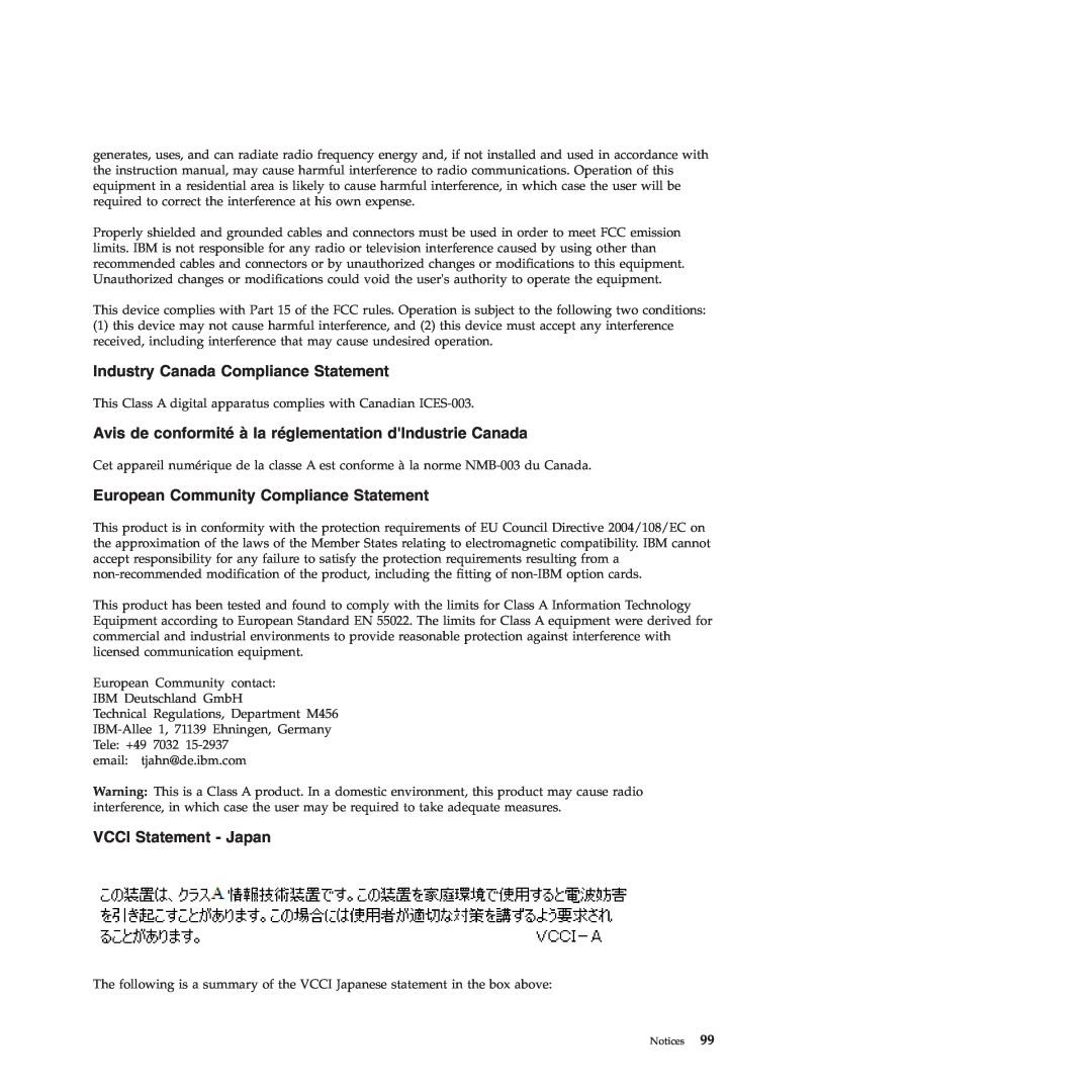 IBM 9117-MMB, 9179-MHB manual Industry Canada Compliance Statement, Avis de conformité à la réglementation dIndustrie Canada 