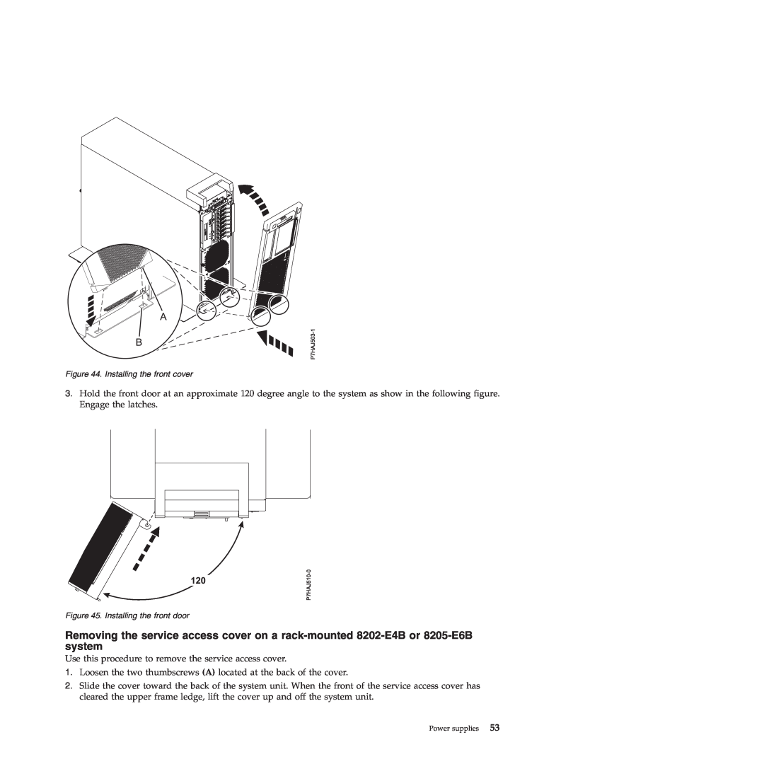 IBM 9117-MMB, 9179-MHB manual Use this procedure to remove the service access cover 