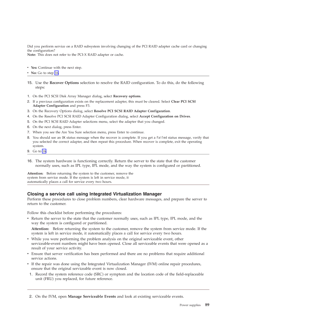 IBM 9117-MMB, 9179-MHB manual Power supplies 