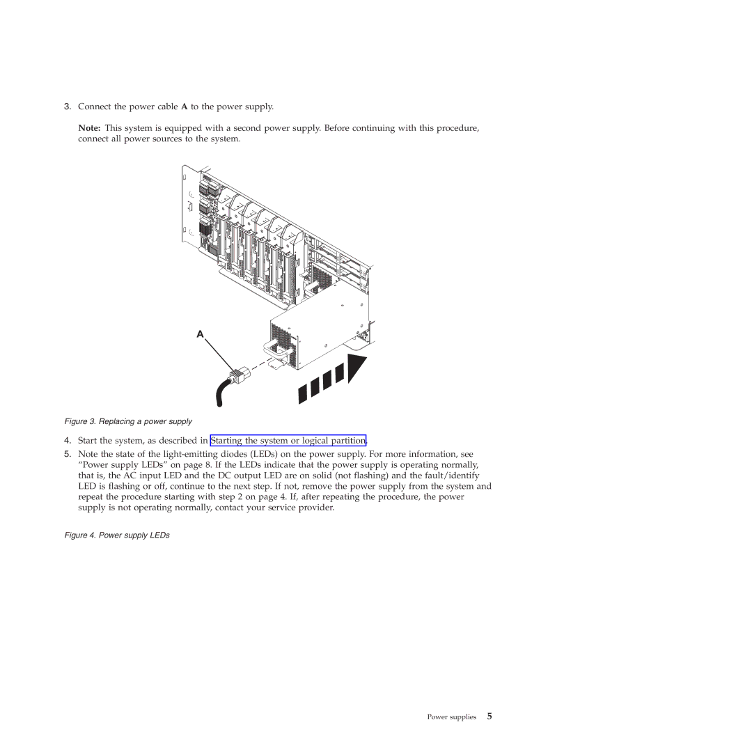 IBM 9117-MMB, 9179-MHB manual Connect the power cable a to the power supply 