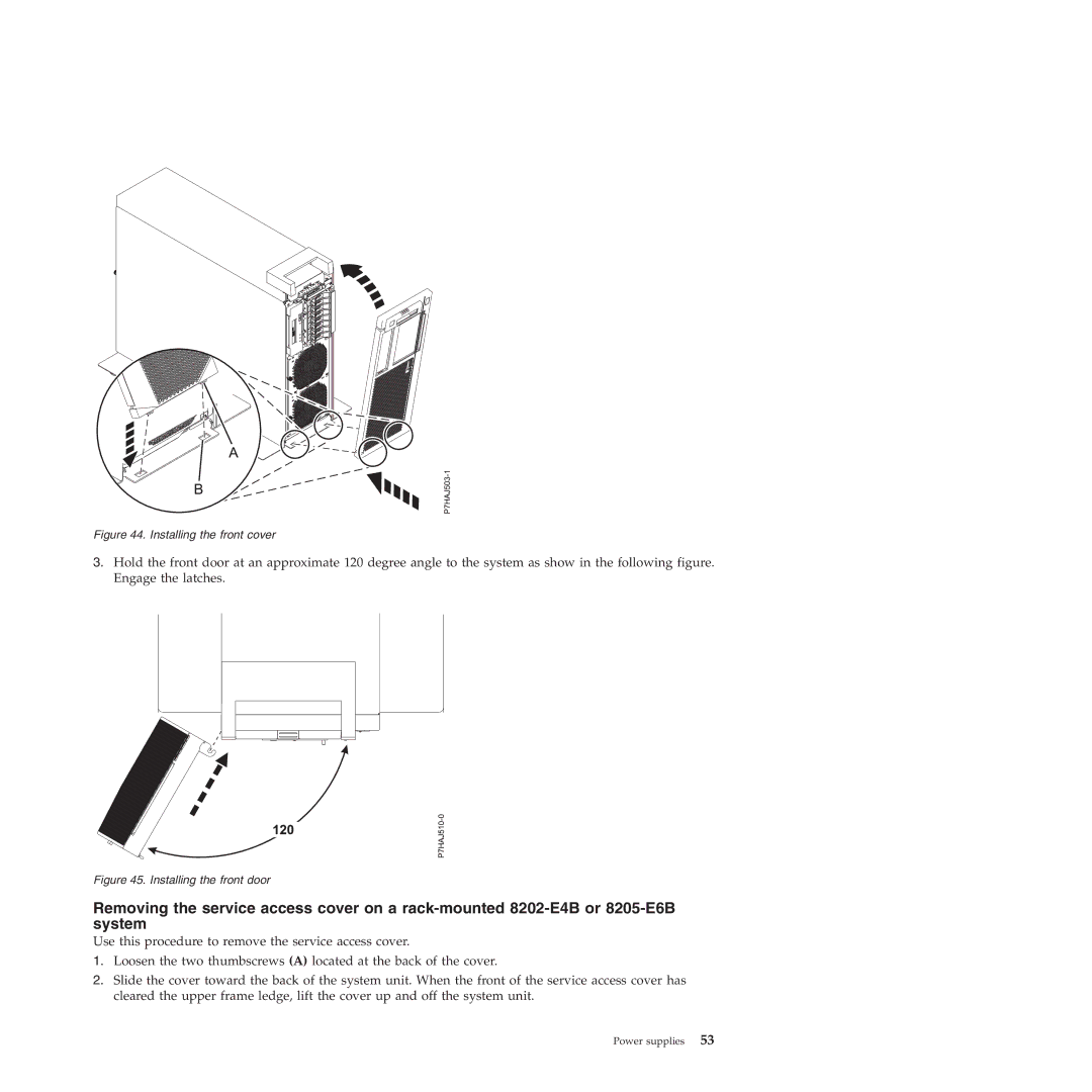 IBM 9117-MMB, 9179-MHB manual Installing the front cover 