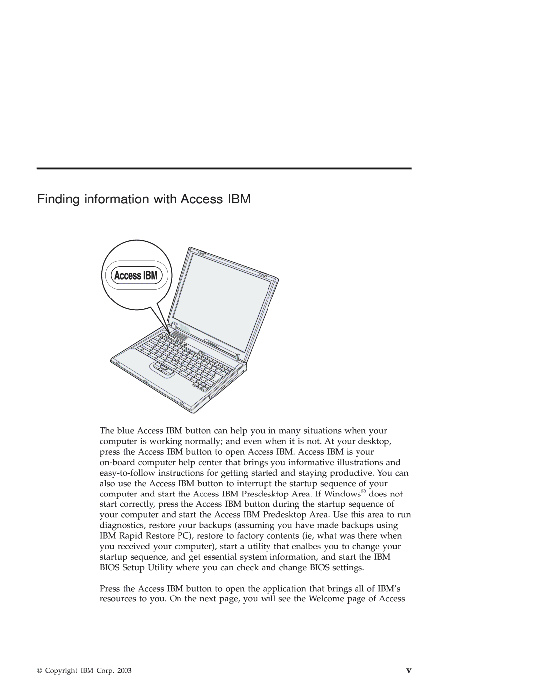 IBM 92P1559 manual Finding information with Access IBM 