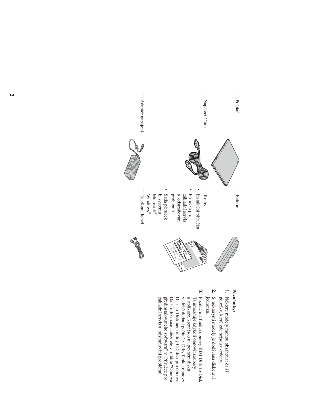 IBM 92P1703 manual Poznámky 