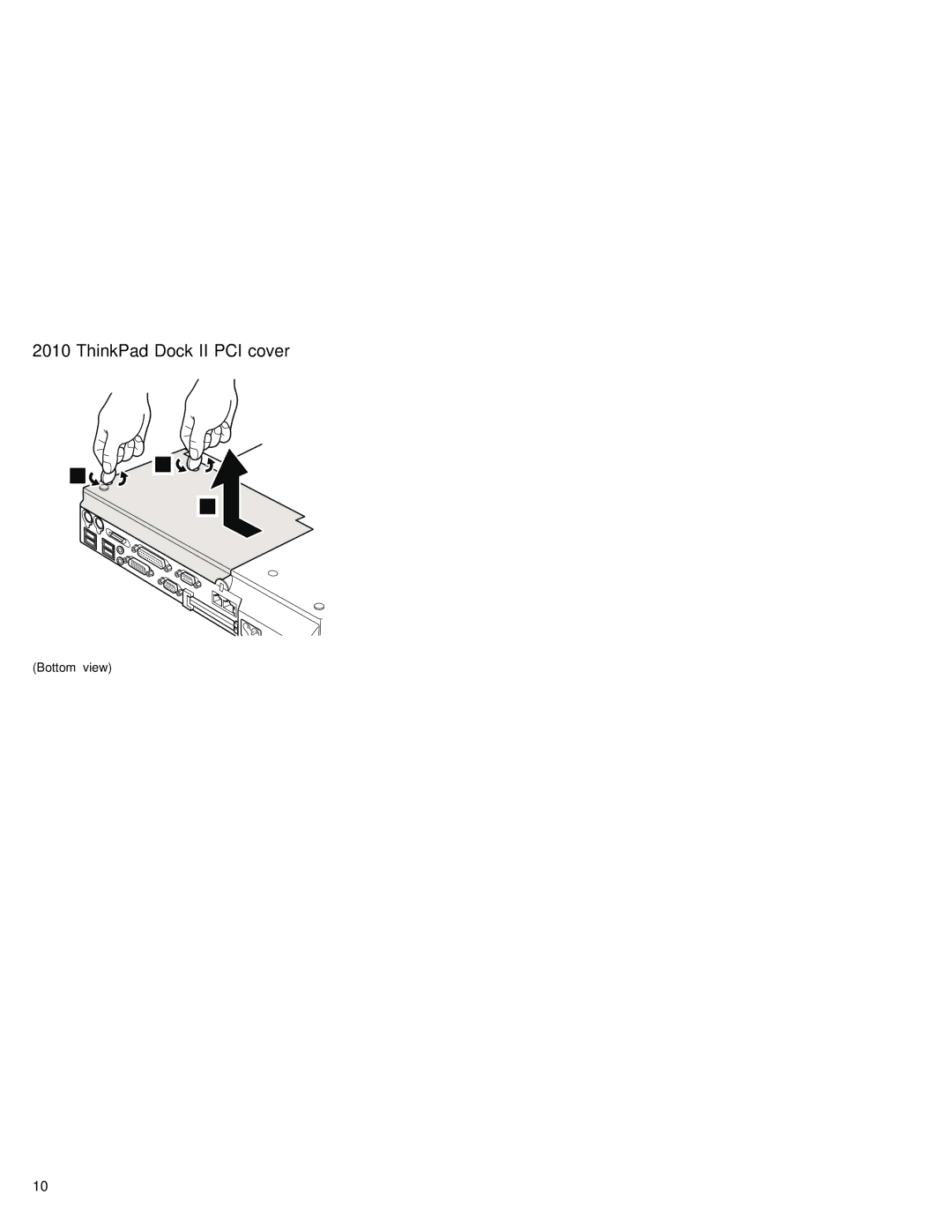 IBM 92P1836 manual ThinkPad Dock II PCI cover 