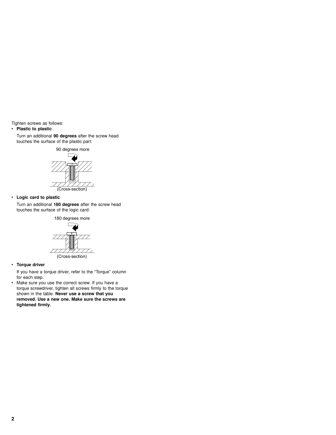 IBM 92P1836 manual Plastic to plastic 