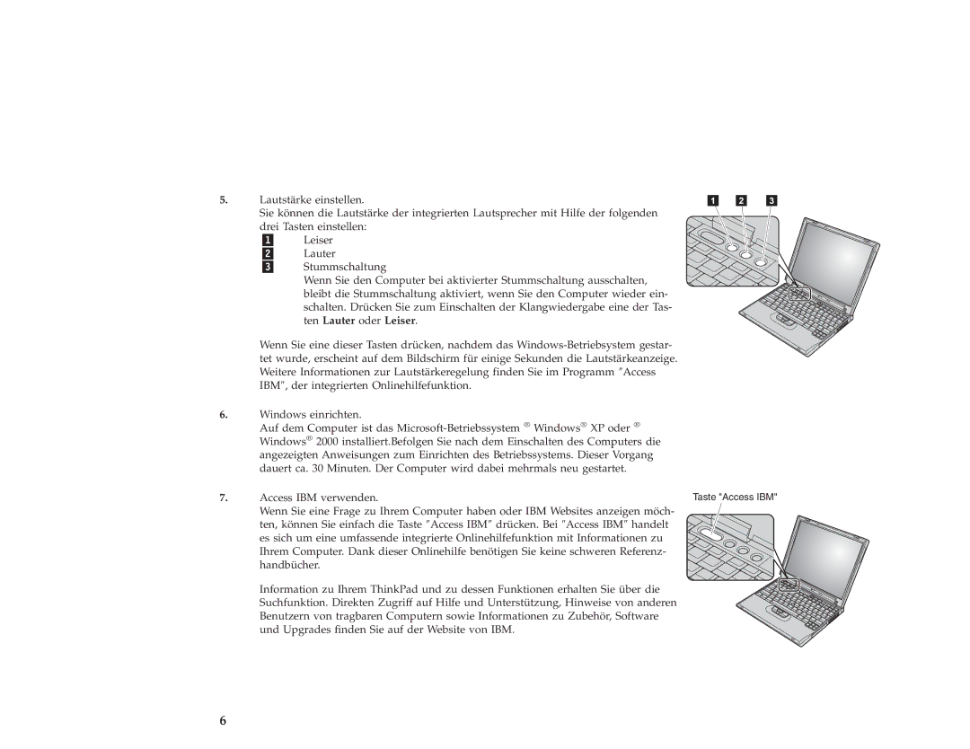 IBM 92P1927 manual Taste Access IBM 