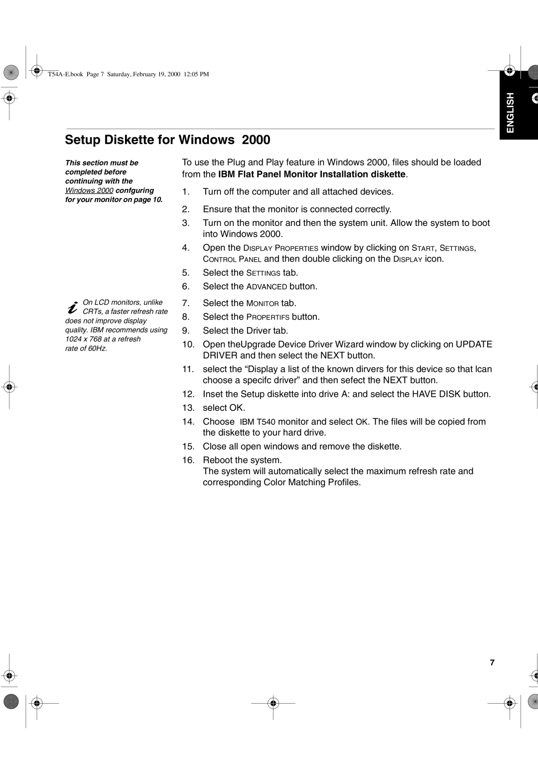 IBM 9511-A, T54A, T540 manual Setup Diskette for Windows, Turn off the computer and all attached devices 